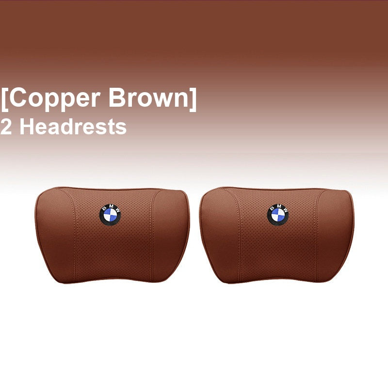BMW Copper Brown - 2 Headrests - Memory Foam Cushion