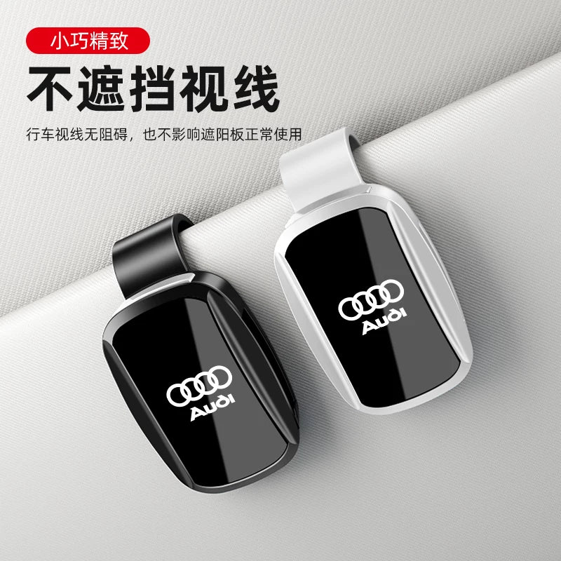 Audi car glasses clips for A3, A4L, A5L, A6L, A7L, Q2L, Q3, Q5L, Q6L, car sunglasses storage
