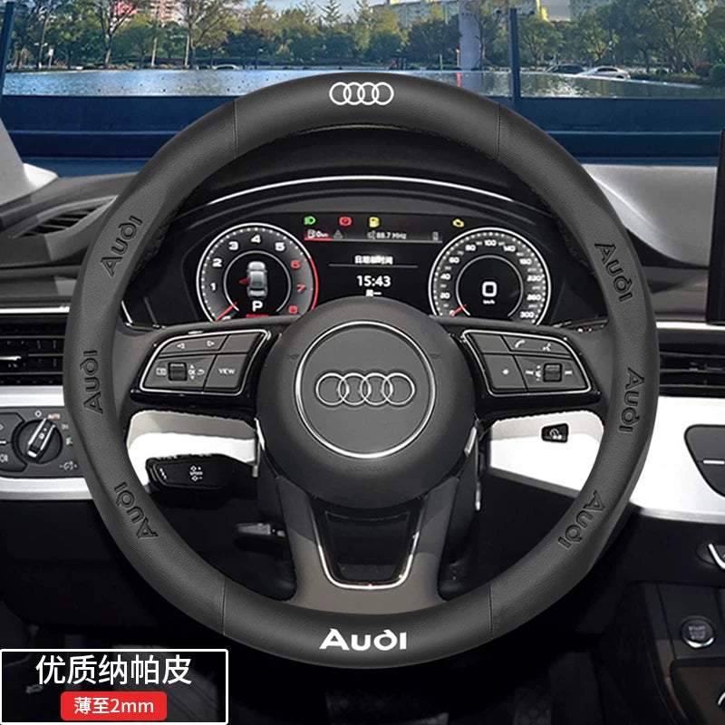 Audi steering wheel covers for A4L, A6L, A3, Q2L, Q3, Q5L, Q7, A5L, and A7 are dedicated ultra-thin car handlebars