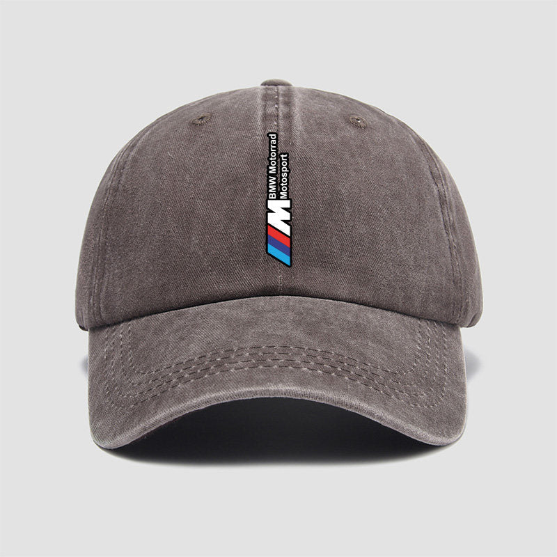 BMW M Performance washed cotton cap in brown with embroidered M logo