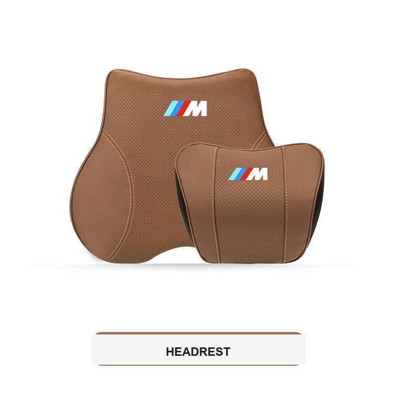BMW M Sport ergonomisk nakkestøtte og lændestøttepude til bil (3-, 4-, 5-serie & X1-X7)