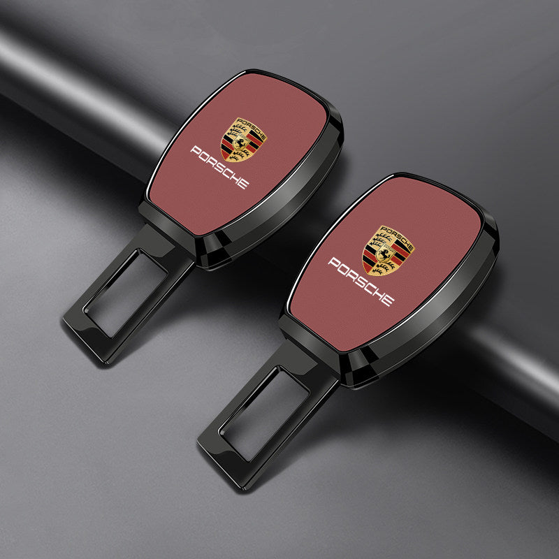 Porsche Signature Seat Belt Extender – Plated Alloy Edition with Crest Inlay