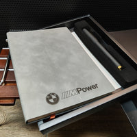 Coffret carnet et stylo BMW M Power - Couverture en cuir