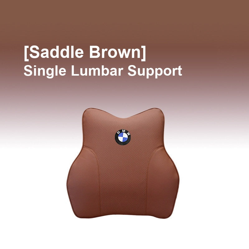 BMW Saddle Brown - Single Lumbar Support - Memory Foam Cushion