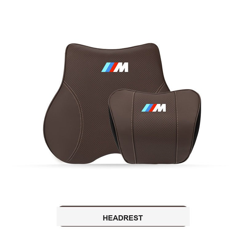BMW M Sport ergonomisk nakkestøtte og lændestøttepude til bil (3-, 4-, 5-serie & X1-X7)