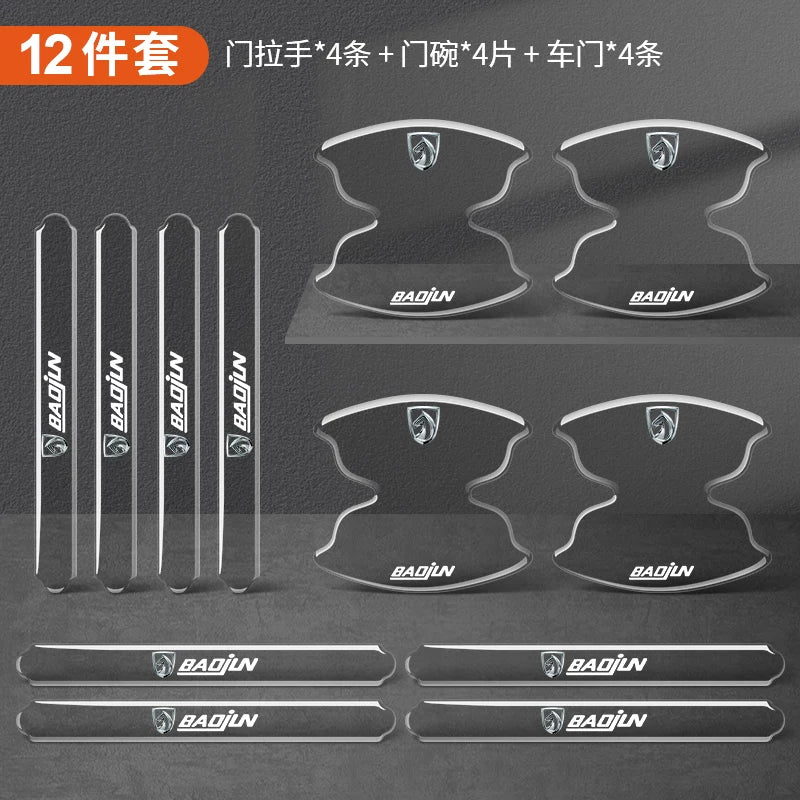 Car door handle stickers, door bowl protectors, anti-scratch scratch protectors, transparent paint protective films, decorative supplies