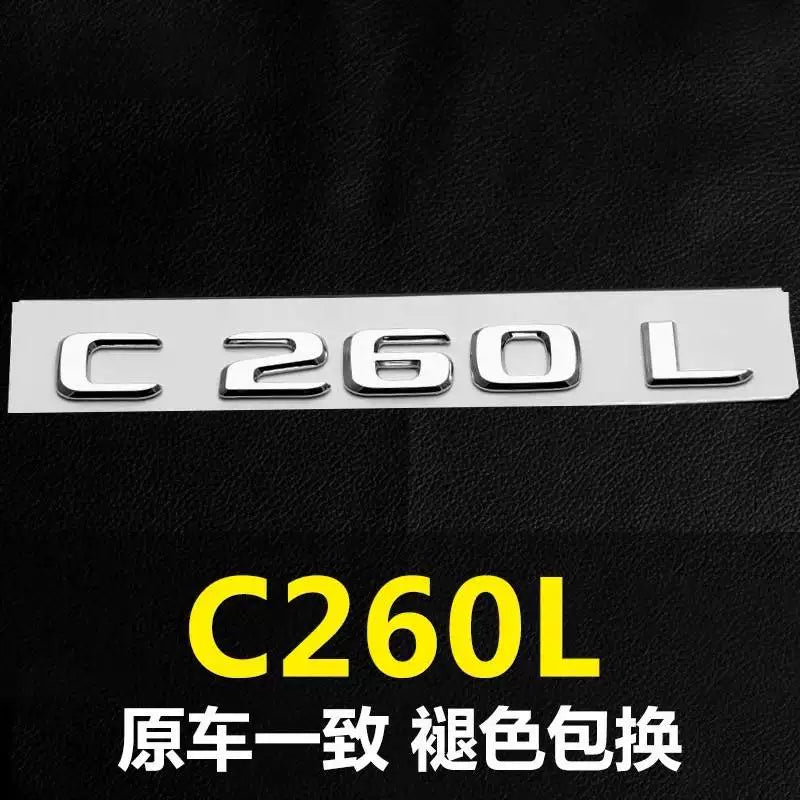 Mercedes-Benz new E-class E300L C260L A200L S500L original Mercedes rear car logo number letter sticker