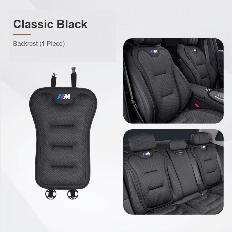 BMW ice silk seat cushion, Classic Black, Backrest (1 Piece)