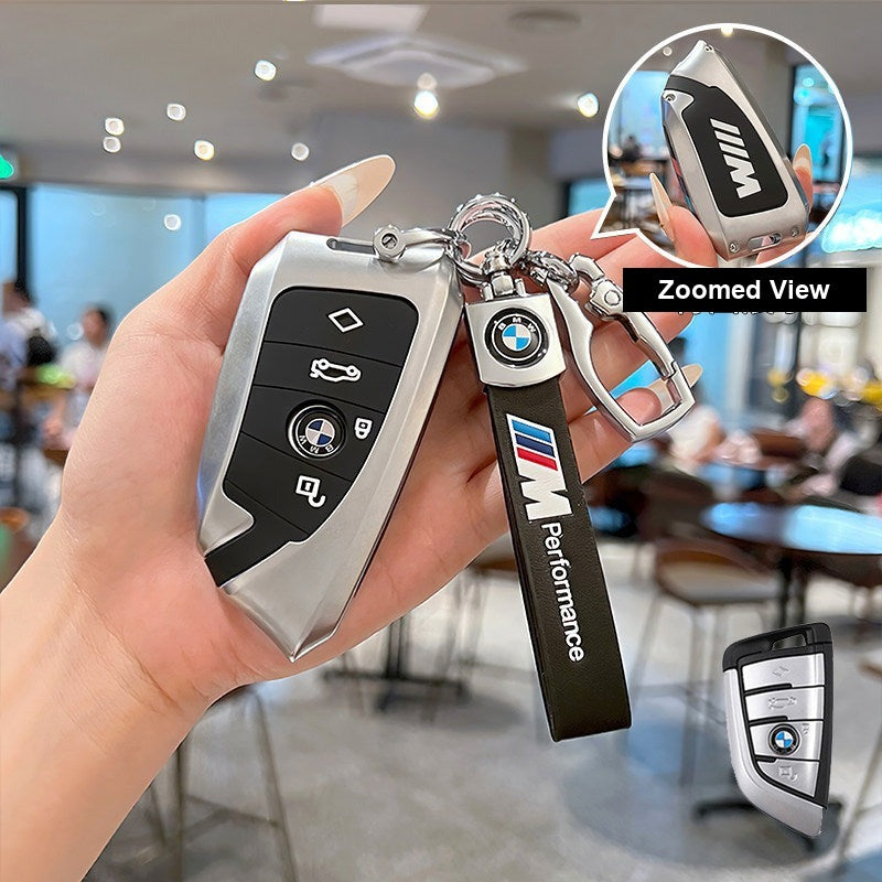 BMW key fob case - D Edition Night Silver [Includes BMW Emblem Three-Piece Set]