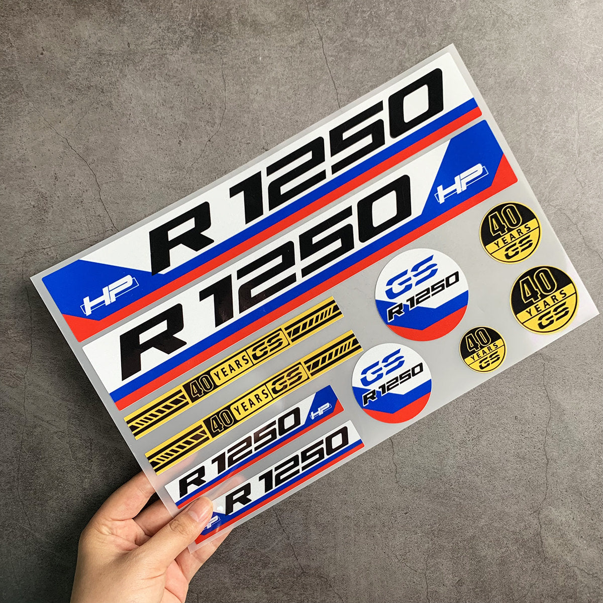 BMW Motorrad Decal & Emblem Sticker Set - Reflective, Metal & Embroidered Styles