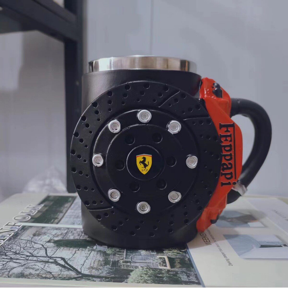 Racing Brake Caliper Signature Coffee Mug – Collector's Motorsport Edition