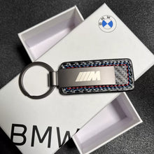 BMW M Carbon Fiber Keychain - Metal Key Ring with Gift Box