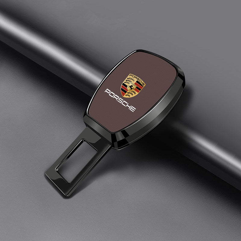 Porsche Signature Seat Belt Extender – Plated Alloy Edition with Crest Inlay
