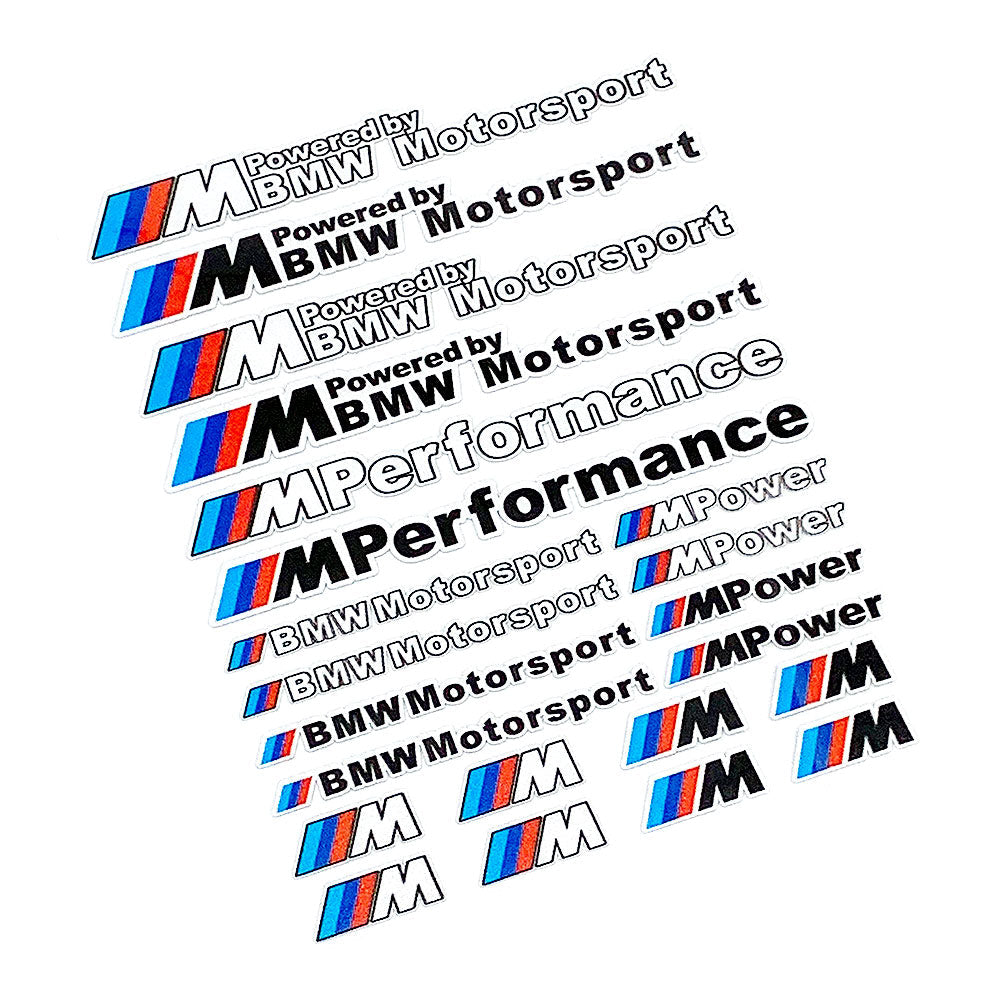 BMW Motorrad Decal & Emblem Sticker Set - Reflective, Metal & Embroidered Styles