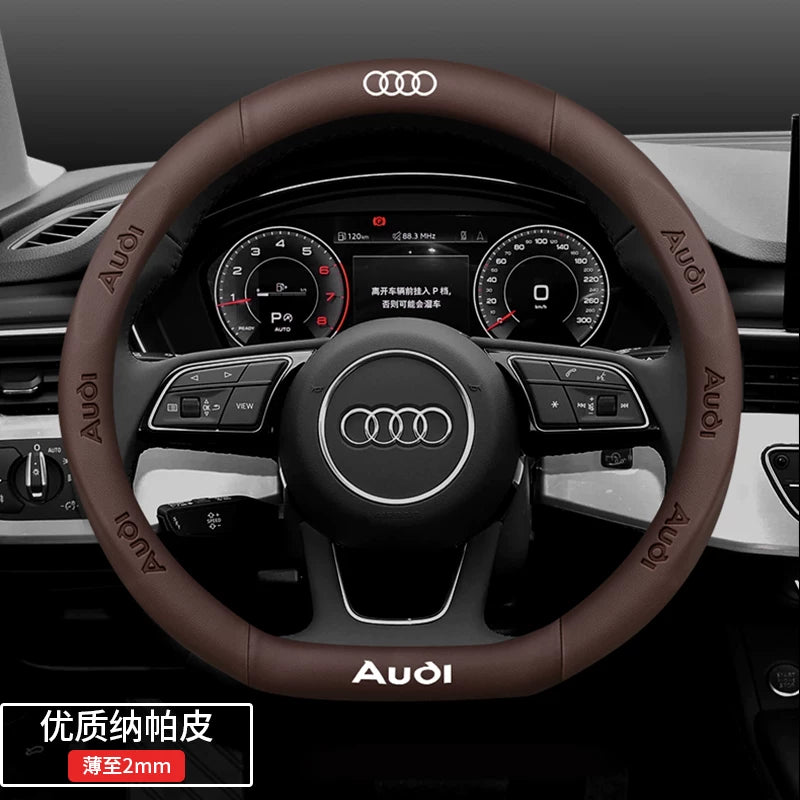 Audi steering wheel covers for A4L, A6L, A3, Q2L, Q3, Q5L, Q7, A5L, and A7 are dedicated ultra-thin car handlebars