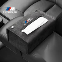Portapañuelos de ante BMW M Performance – Organizador plegable para coche
