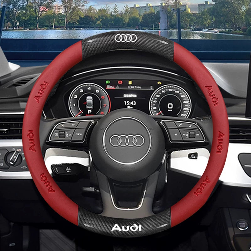 Audi steering wheel covers for A4L, A6L, A3, Q2L, Q3, Q5L, Q7, A5L, and A7 are dedicated ultra-thin car handlebars
