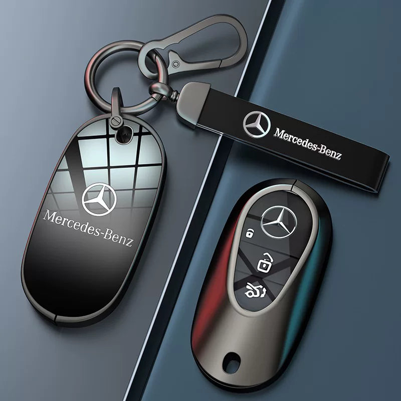 Mercedes-Benz key cases with strap keychain, Type A and Type C