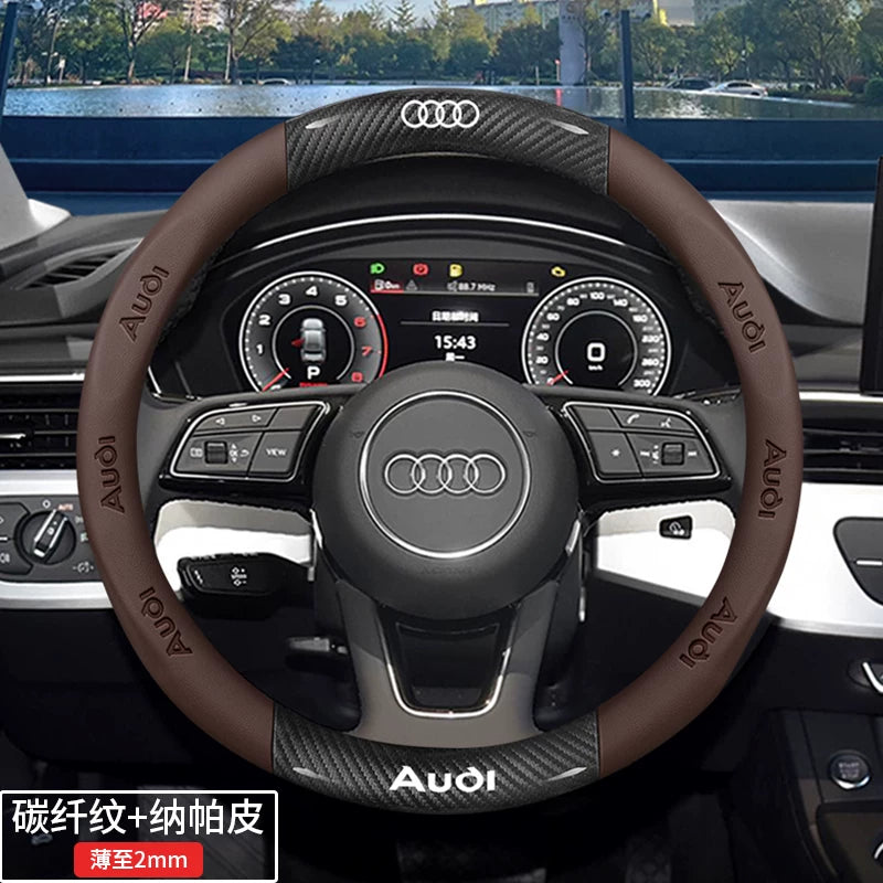 Audi steering wheel covers for A4L, A6L, A3, Q2L, Q3, Q5L, Q7, A5L, and A7 are dedicated ultra-thin car handlebars