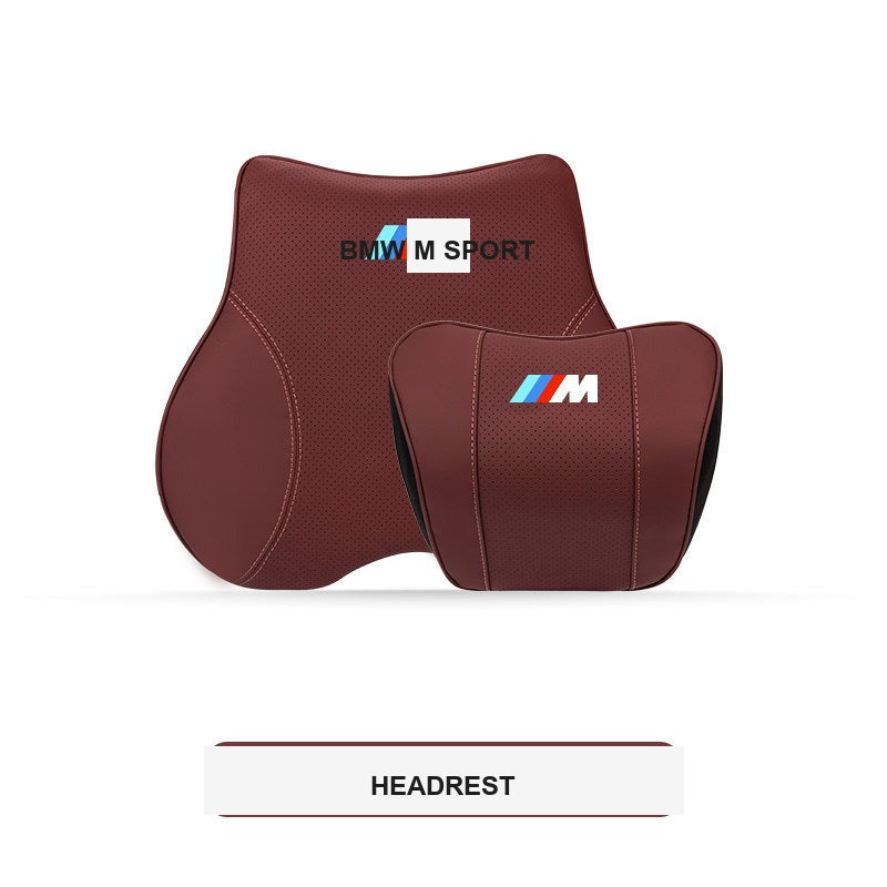 BMW M Sport ergonomisk nakkestøtte og lændestøttepude til bil (3-, 4-, 5-serie & X1-X7)