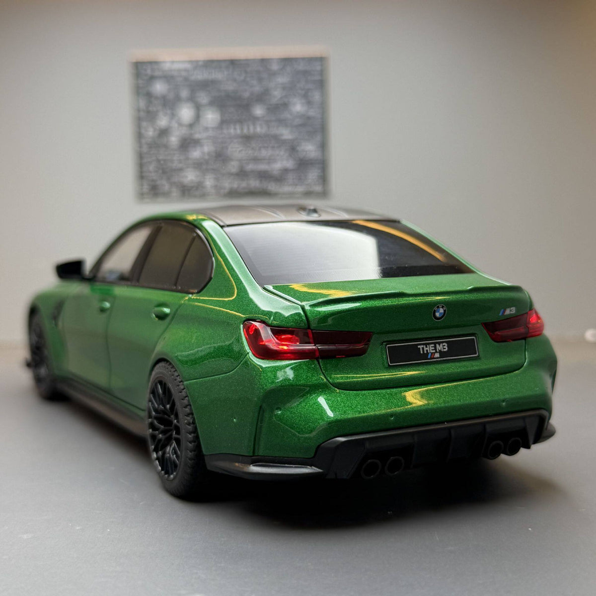 1:24 BMW M3 Alloy Diecast Sports Car Model – Custom License Plate Edition