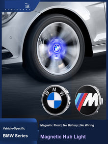 BMW magnetiske svævende navkapsler - Sæt med flydende logo