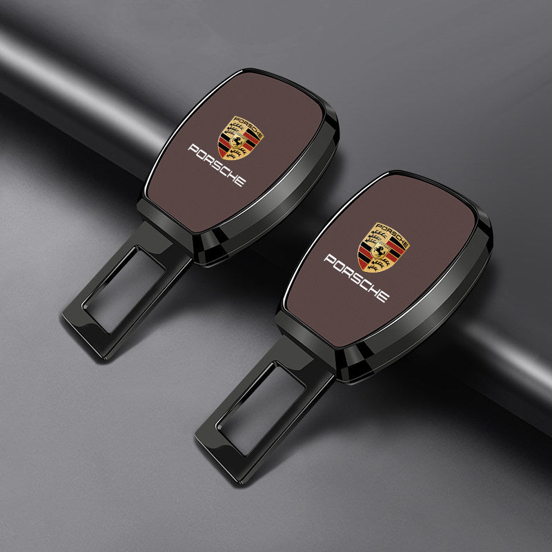 Porsche Signature Seat Belt Extender – Plated Alloy Edition with Crest Inlay