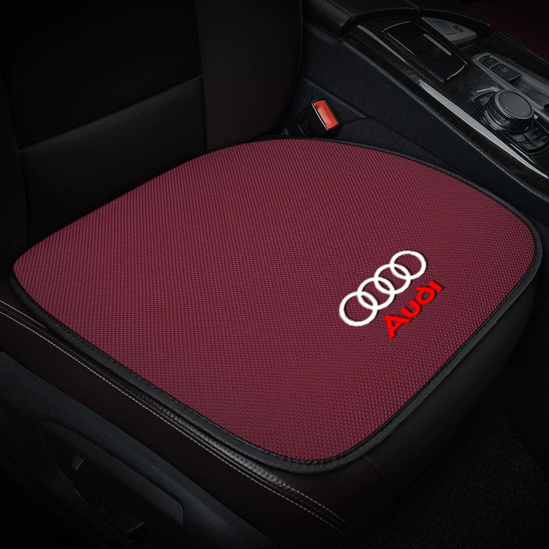Audi breathable linen front seat cushion in Wine Red