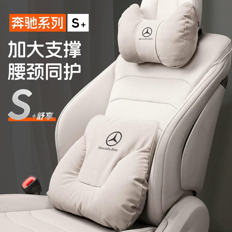 Mercedes-Benz E C A-CLASS GLC E300L headrest neck pillow special C260L car seat lumbar GLB backrest pad