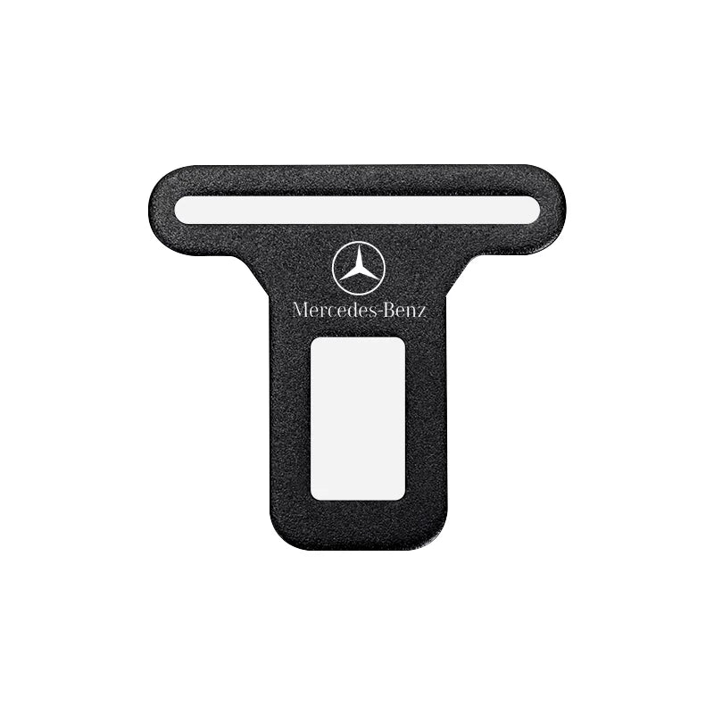 Mercedes-Benz star emblem seat belt buckle clip in matte black