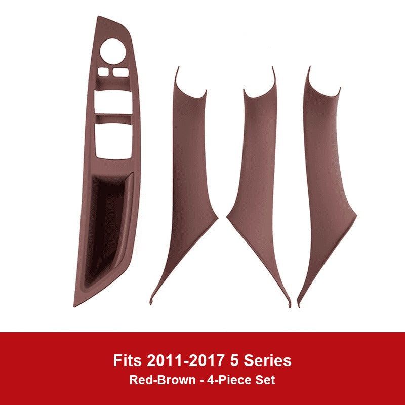 BMW door handle cover - 2011-2017 5-Series No-Remove Handle [4-Piece Set] Red-Brown