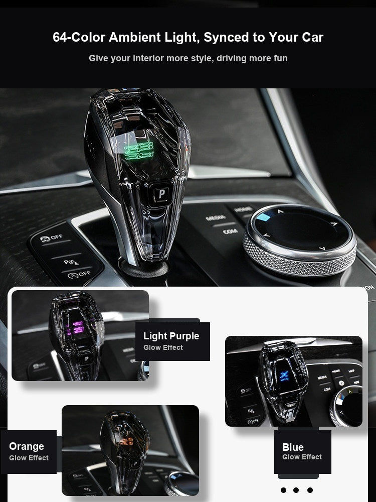 BMW Crystal Gear Knob - 64-Color Ambient Lighting