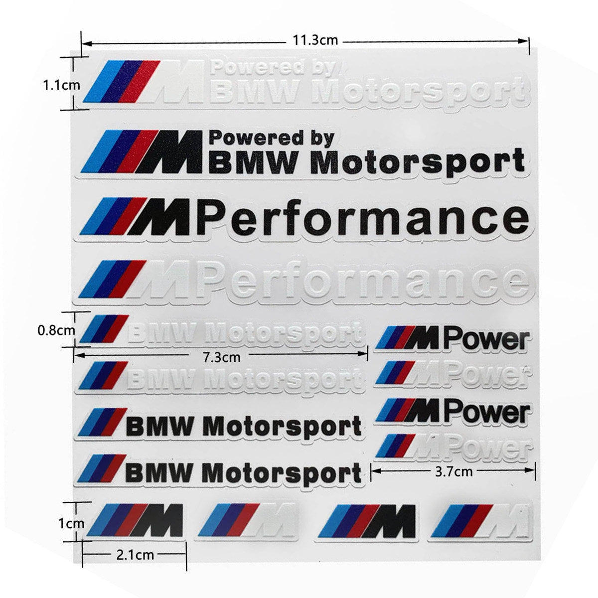 BMW Motorrad Decal & Emblem Sticker Set - Reflective, Metal & Embroidered Styles