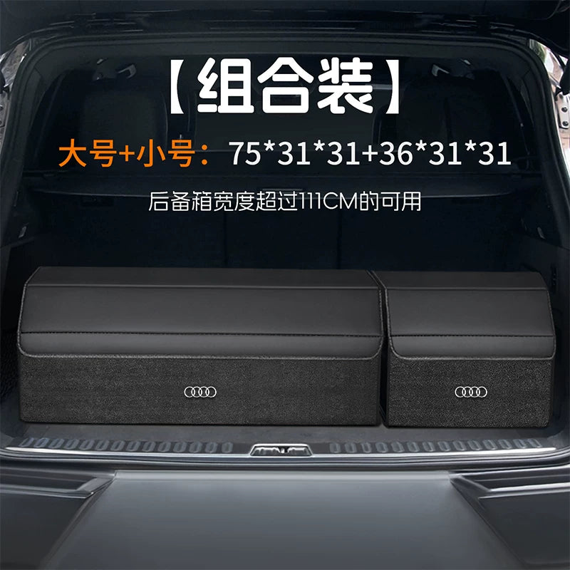 Audi trunk storage box A4L/Q5L/A6L/Q3/Q7/Q2L/A8/A5/A3 car storage box