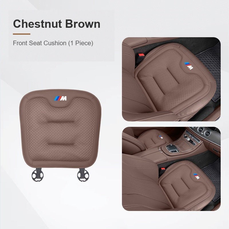 BMW ice silk seat cushion, Chestnut Brown, Front Seat Cushion (1 Piece)