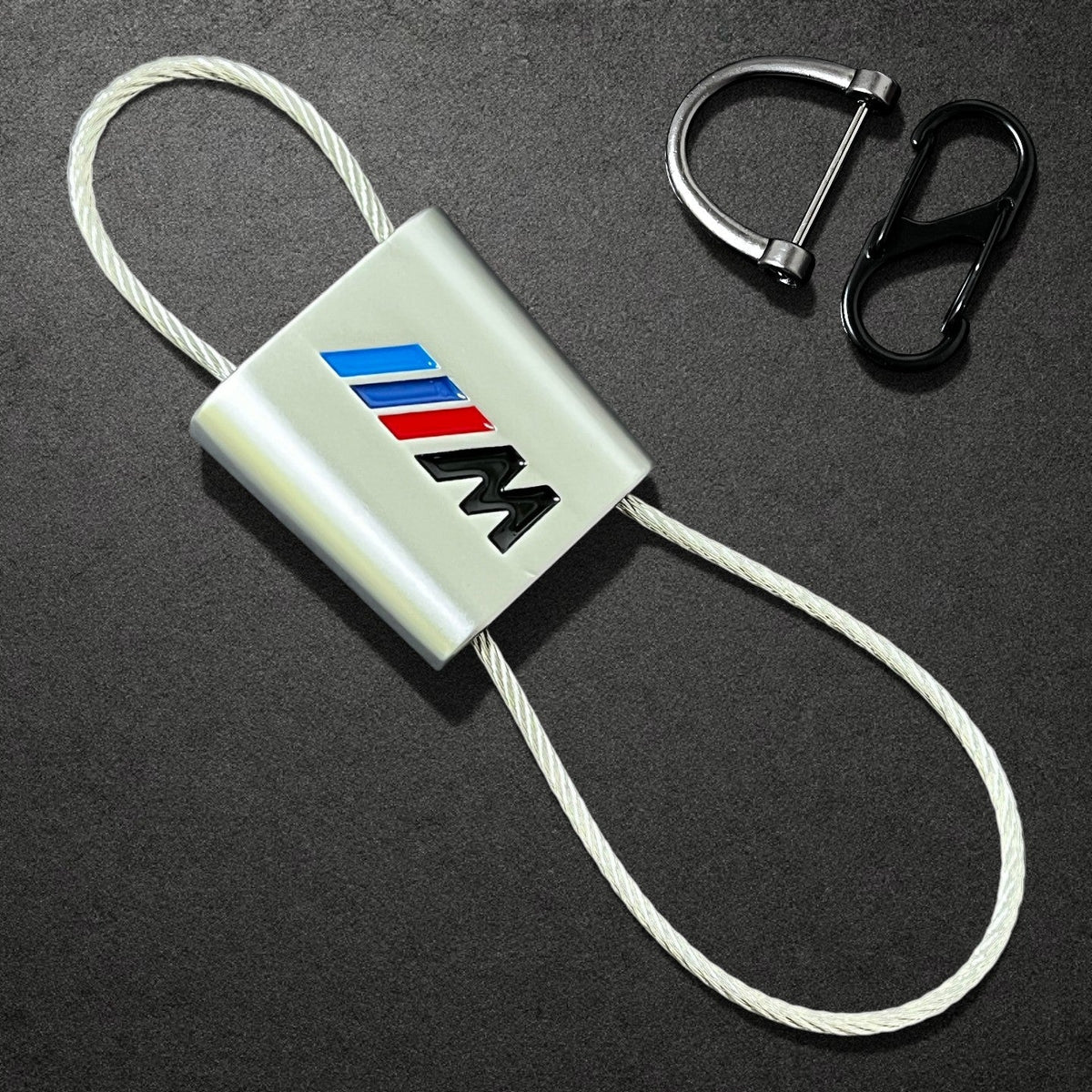 حزام مفتاح جلدي وحلقة سلسلة مفاتيح BMW M Performance