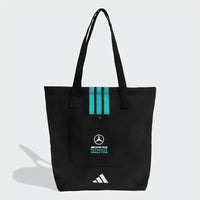 Mercedes-AMG Petronas F1 Team Tote Bag – Signature Teal Stripe Canvas Edition