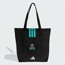 Mercedes-AMG Petronas F1 Team Tote Bag – Signature Teal Stripe Canvas Edition