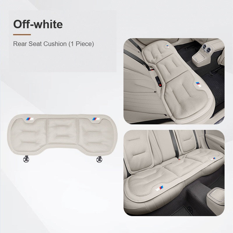 BMW ice silk seat cushion, Off-white, Rear Seat Cushion (1 Piece)