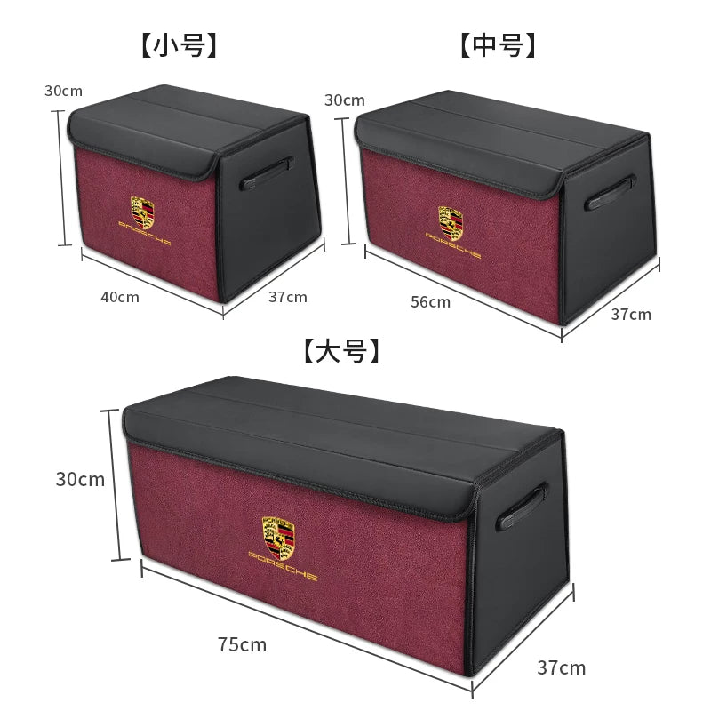 Suitable for Porsche car trunk storage, Cayenne Macan, Palamella, Taycan car organizer