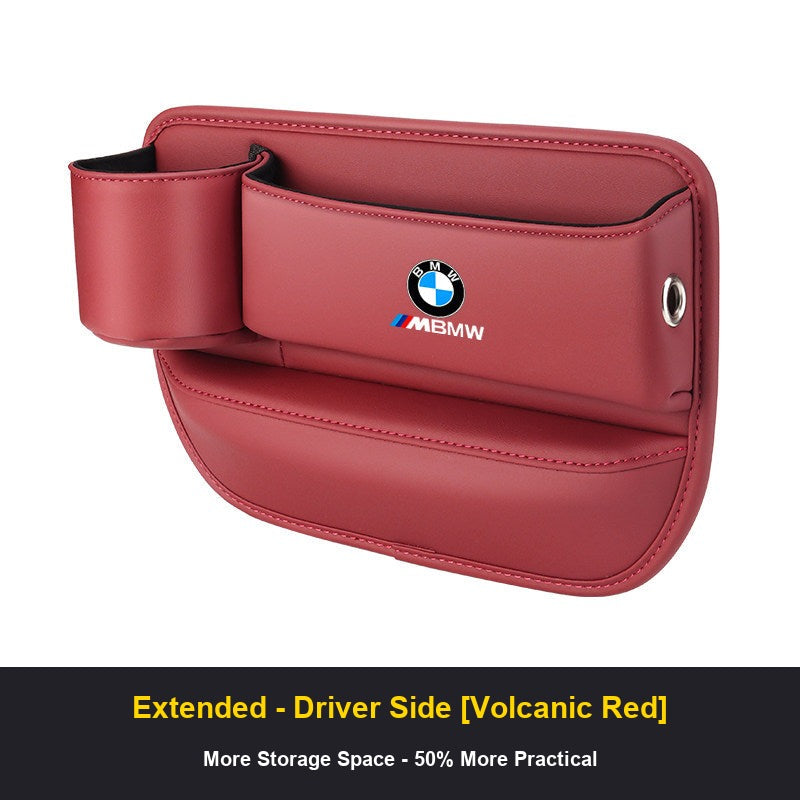 BMW seat gap organizer Extended Driver Side Volcanic Red