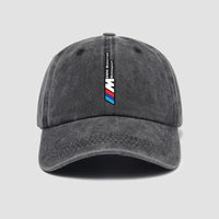 Gorra de algodón lavado BMW M Performance – Gorra de béisbol bordada