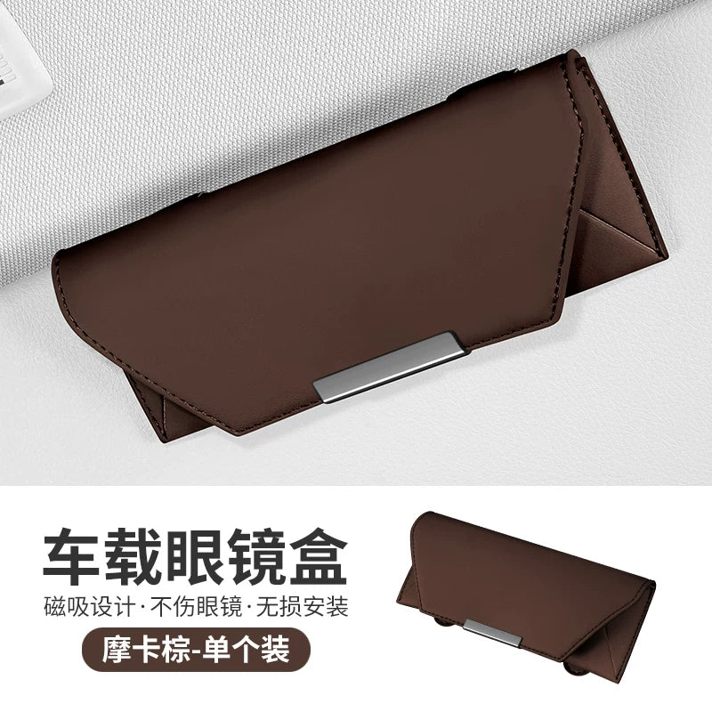 Suitable for Porsche car glasses case Macam Palamela Taycan sun visor sunglasses clip storage