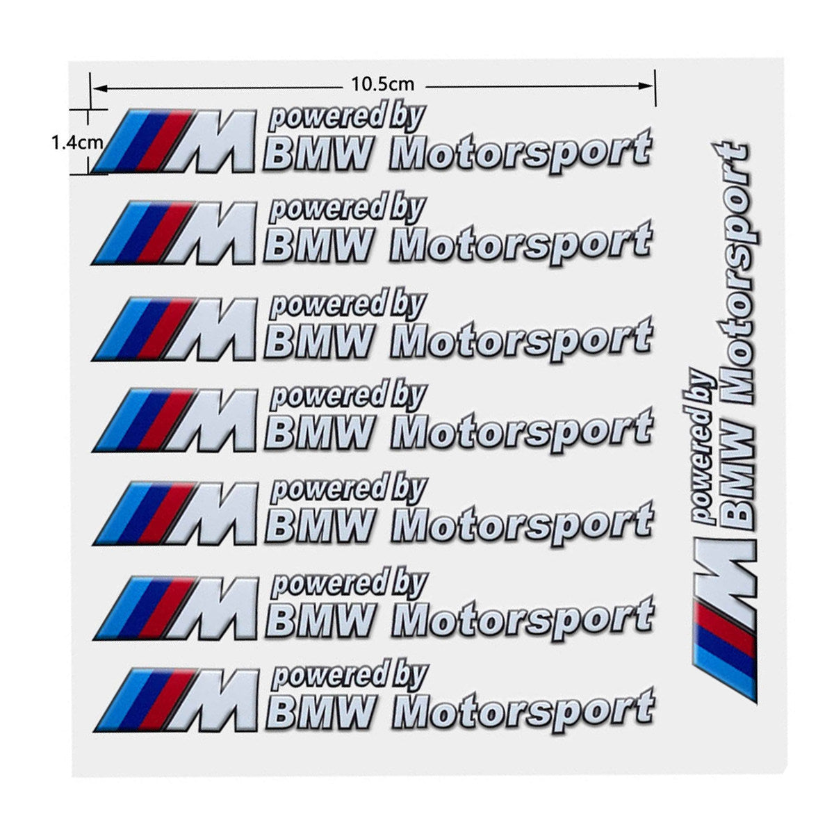 BMW Motorrad Decal & Emblem Sticker Set - Reflective, Metal & Embroidered Styles