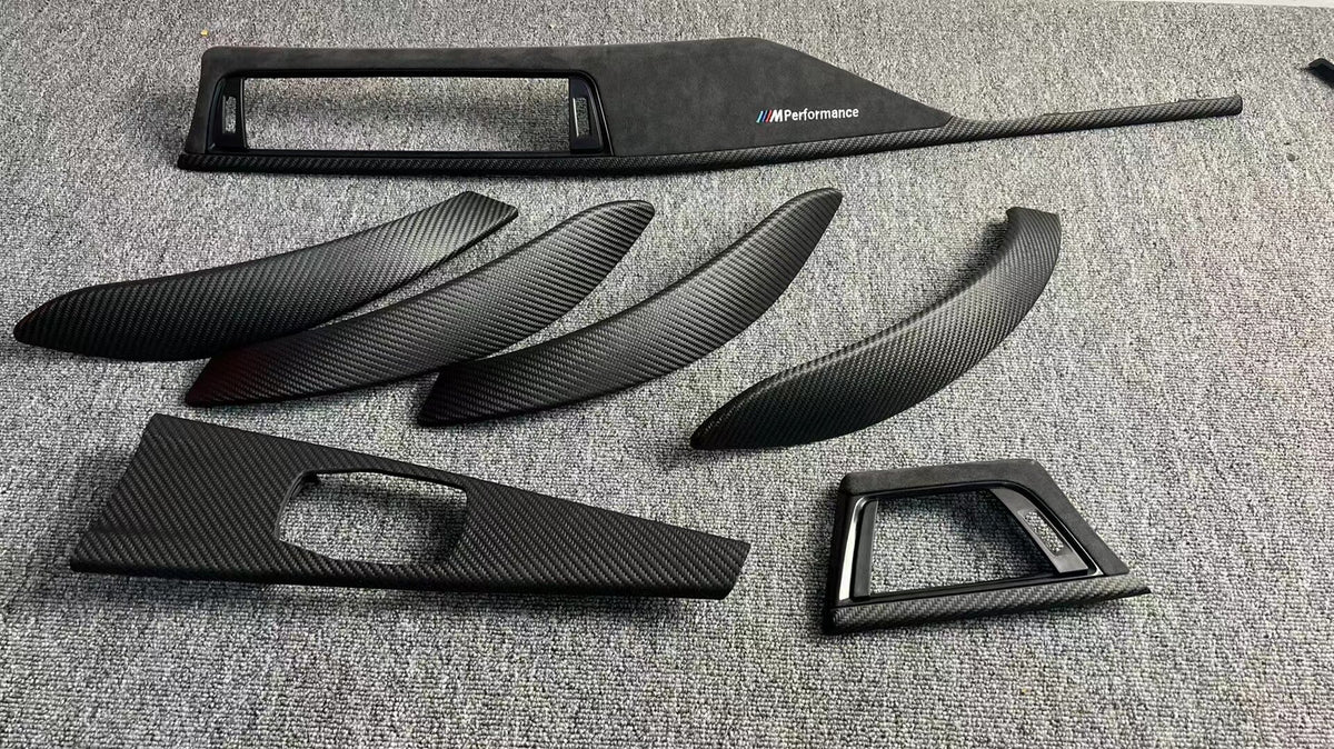 BMW F30/F35 interior 7-piece real carbon fiber trim set