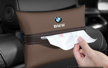 Portapañuelos de cuero para respaldo BMW - Organizador de caja de pañuelos para coche
