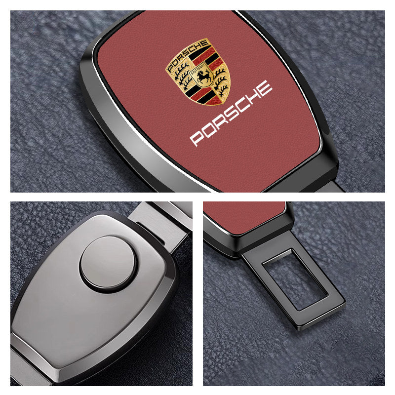 Porsche Signature Seat Belt Extender – Plated Alloy Edition with Crest Inlay