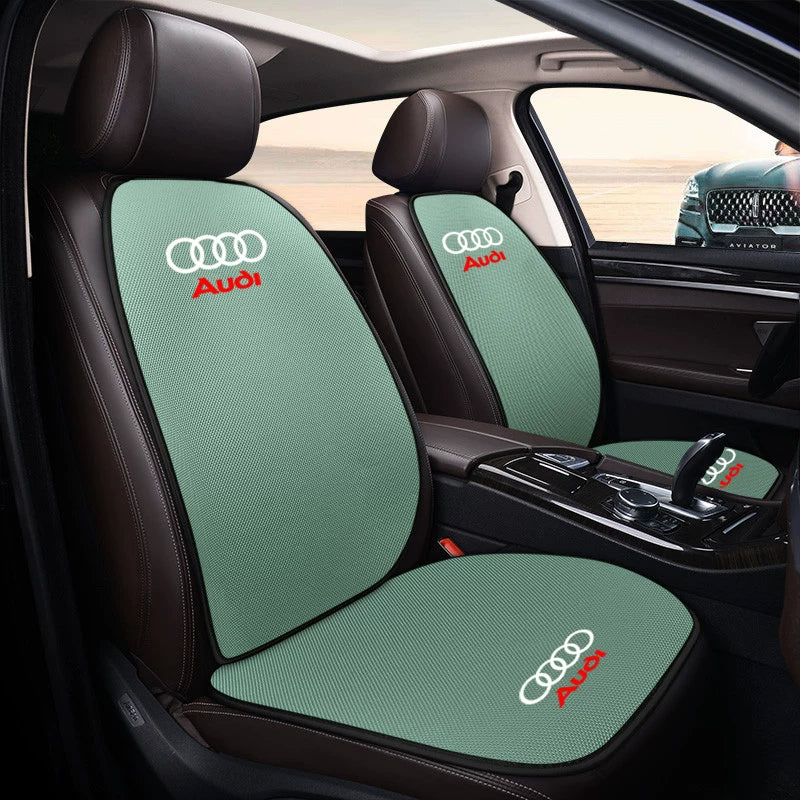 Audi breathable linen front cushions and backrests 4-piece set in Sage Green
