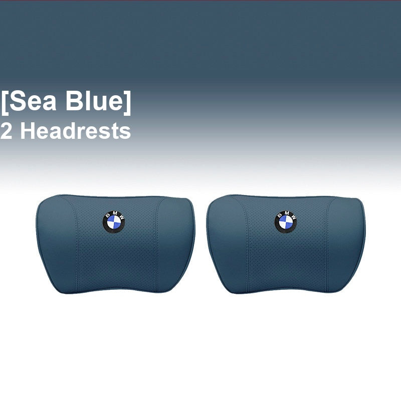 BMW Sea Blue - 2 Headrests - Memory Foam Cushion