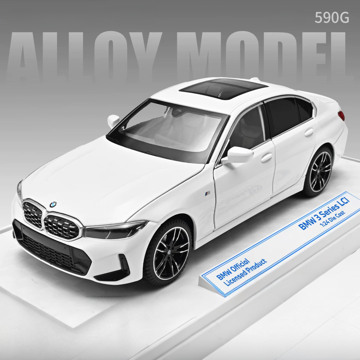 1:24 BMW 3 Series 325Li (G20) Alloy Diecast Model – Custom License Plate Edition